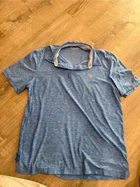 Izod Heathered Light Blue Performance Polo